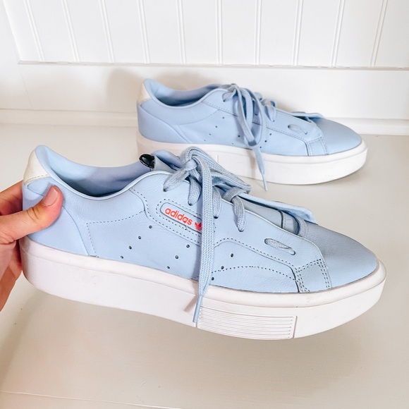 Adidas Originals Sleek Super Sneaker Shoes Glow Blue 9.5